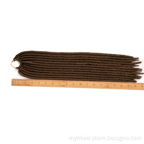 Pure Color 18 Inch Braids Straight Locs 24 Strands/Piece Crochet Braids Hair Extension Afro Synthetic Hair Fiber